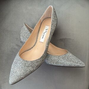 NWOT Nina Steel Metallic Textured Classic Pump- 6.5 W